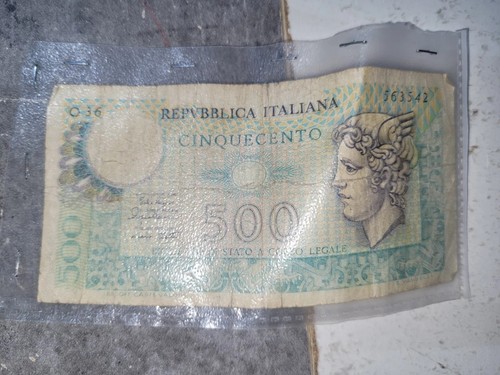 500 lire carta - lire, di