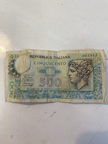 500 lire carta - 500,