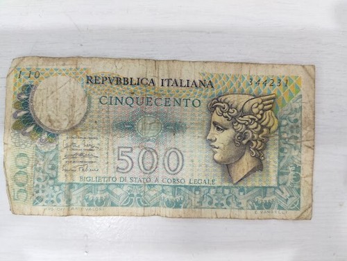 500 lire carta - 500,