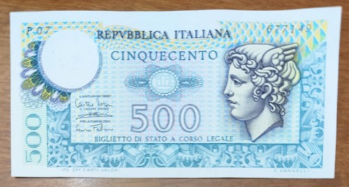 500 lire carta 1974 - 500, di