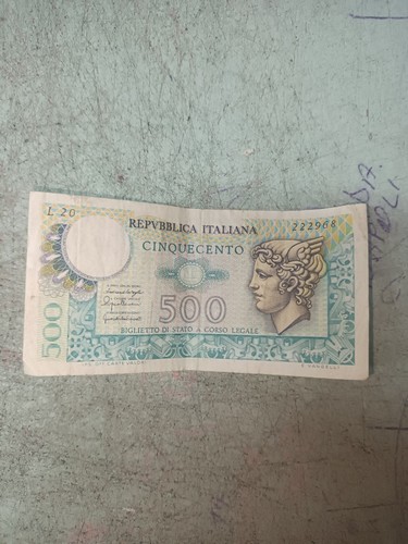 Banconota 500 lire carta - banconota, di