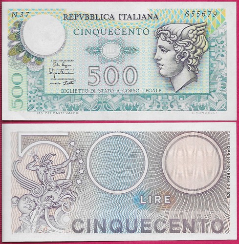 Italia 500 lire 1974 - lire,