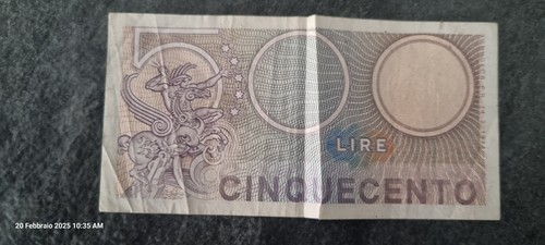 500 lire carta - 500,