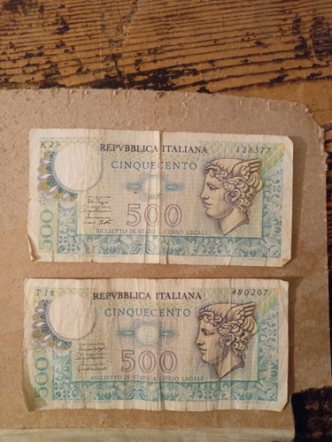 500 lire carta dpr - , di