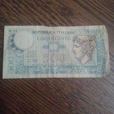 500 Lire di carta anni 70