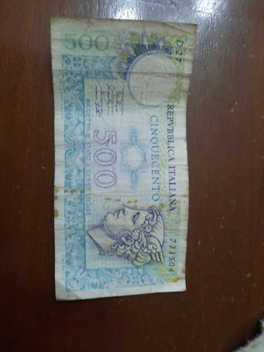 500 lire carta - 500,