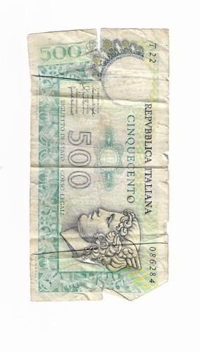 500 lire carta - 500, di