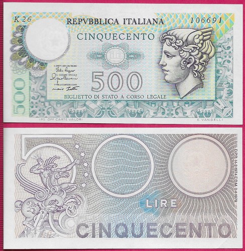Italia 500 lire - italia, unc
