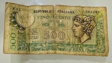 banconote italiane 500 Lire Di