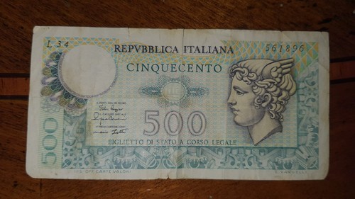 Banconote italiane 500 - banconote,