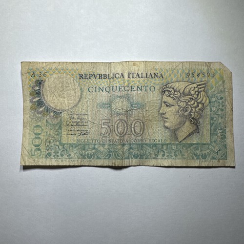 500 lire carta - lire, di