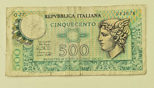 500 lire carta - lire, di