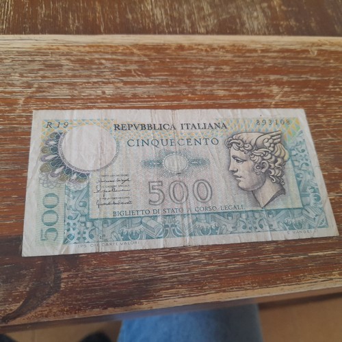 Rara 500 lire carta - 500, di