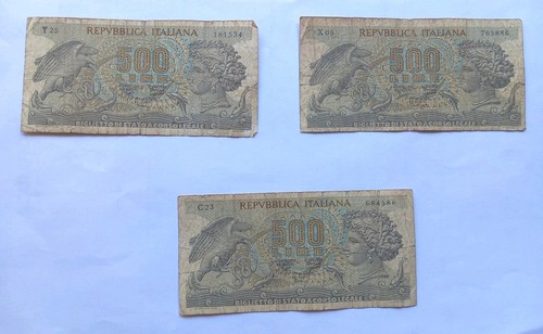 500 lire carta aretusa - 3x,