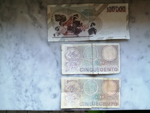 Vendo 500 lire carta - lire,