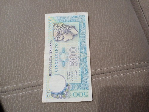 500 lire carta - 500, da