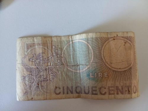 500 lire carta - 500,
