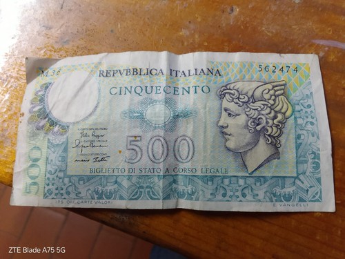 500 lire carta - 500,