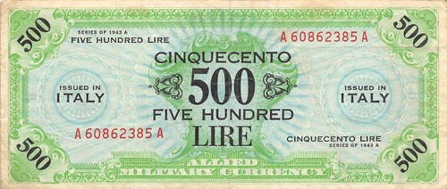 Italia 500 lire - 500, del