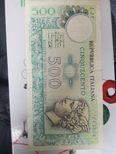 500 lire carta vangelli - 500, di