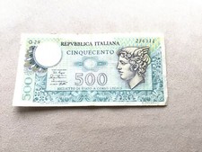 500 Lire di carta Mercurio.